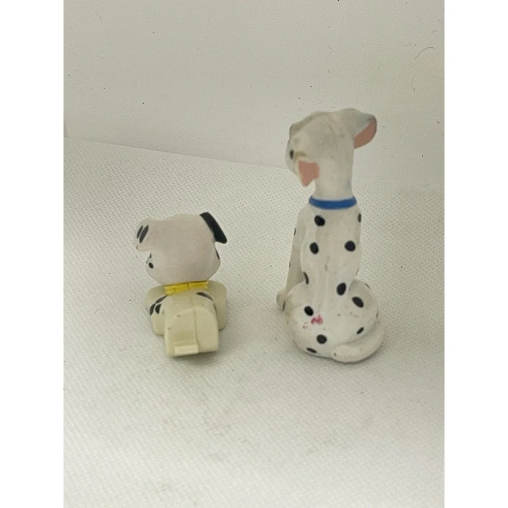 Vintage 101 Dalmatians Dogs Lot Of 2 Rubber Toy Figures‎ Disney 5